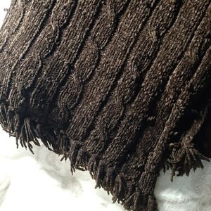 Vintage Sweater Knit Shawl/ Throw ..READ!